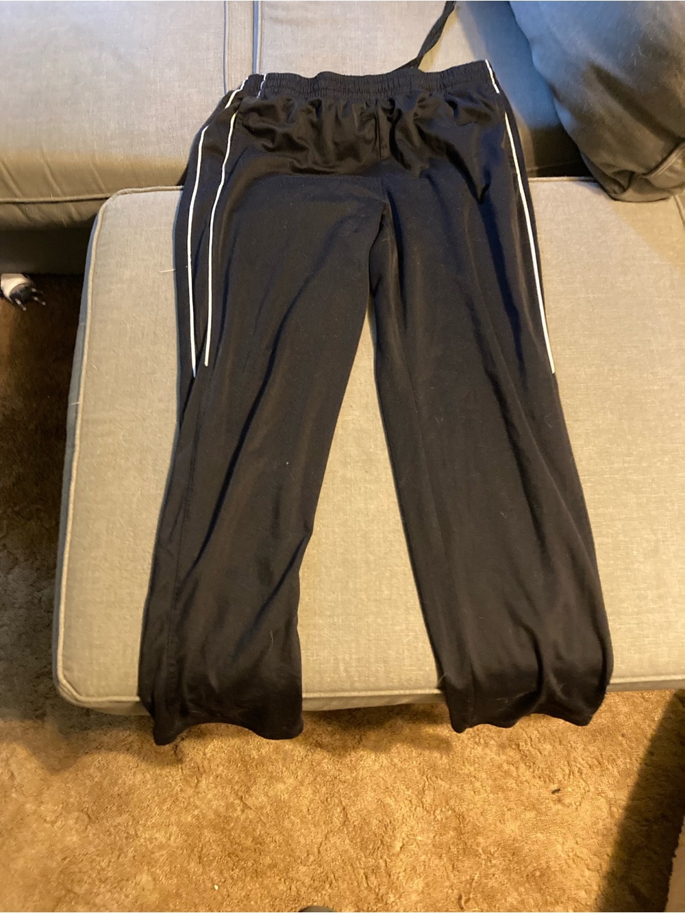 tek gear Black Joggers with White Side Piping